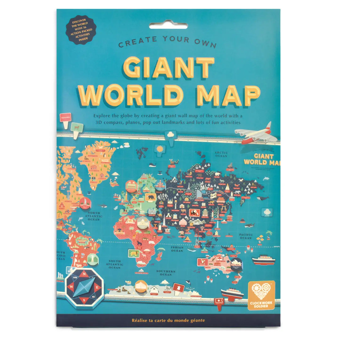 Create Your Own Giant World Map by Clockwork Soldier