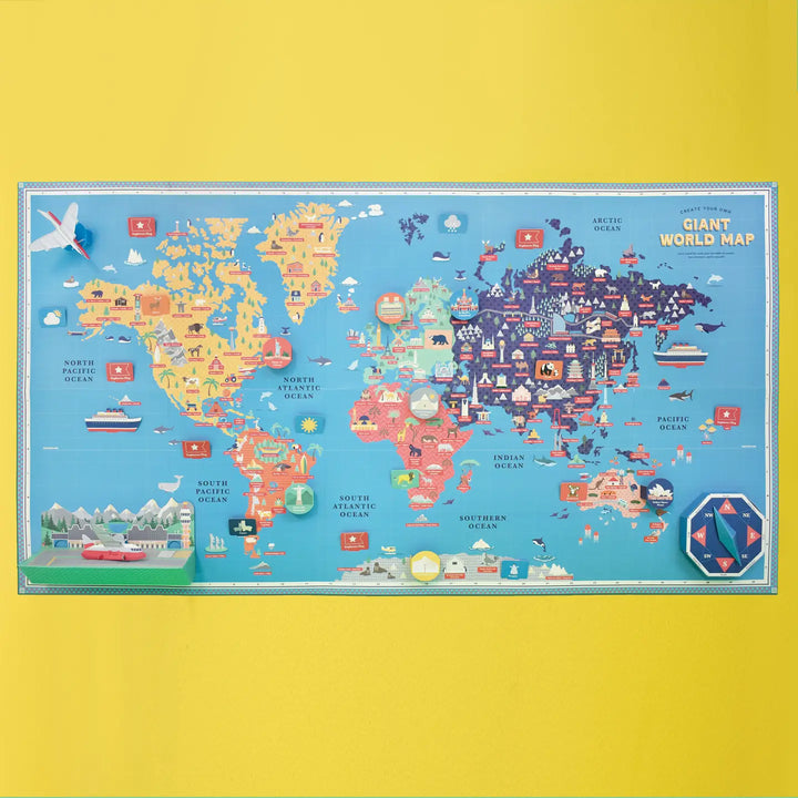 Create Your Own Giant World Map by Clockwork Soldier