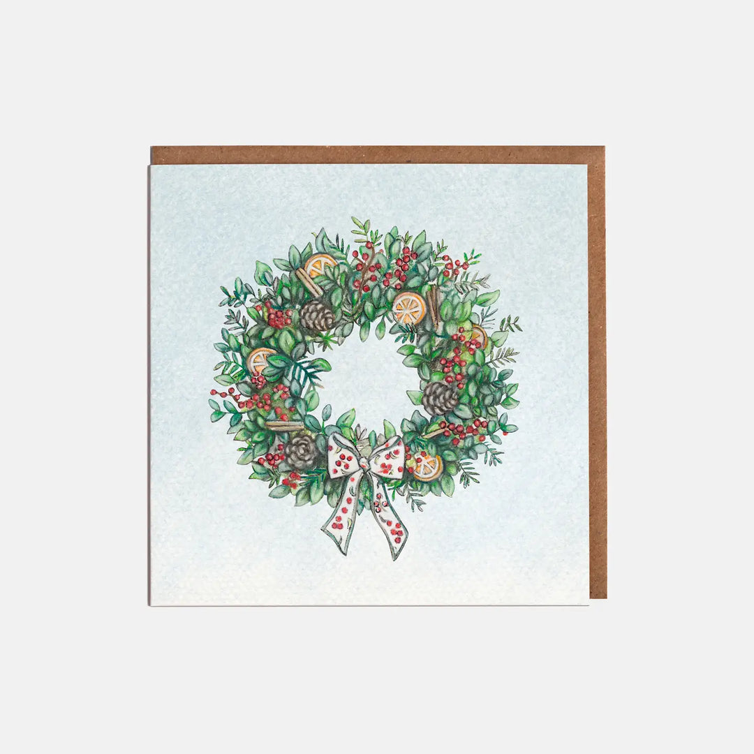 Wreath Christmas Card