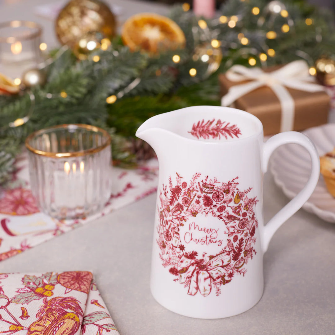Christmas Wreath Half Pint Jug