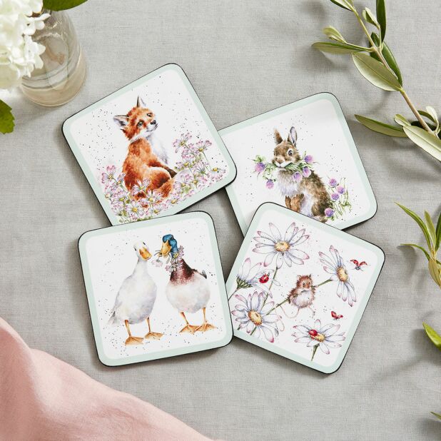 Wrendale Designs Wildflowers Set of 4 Coasters