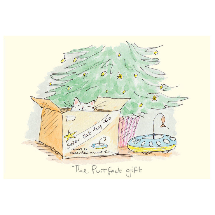 "The Purrfect Gift" Christmas Card