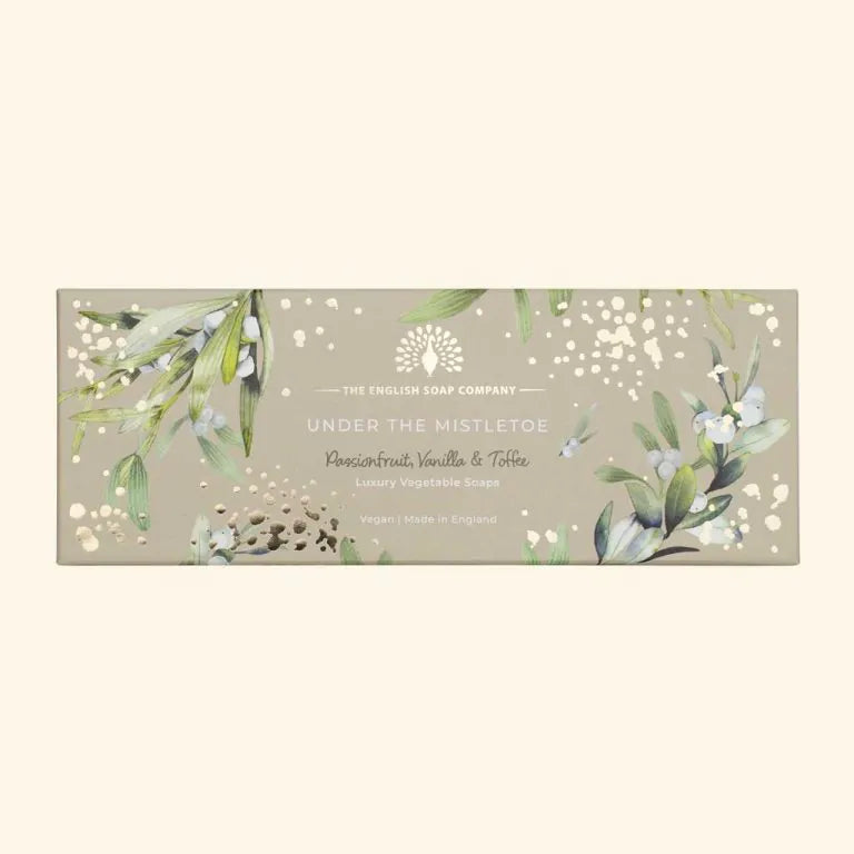 Christmas Tidings Under the Mistletoe Triple Soap Gift Box