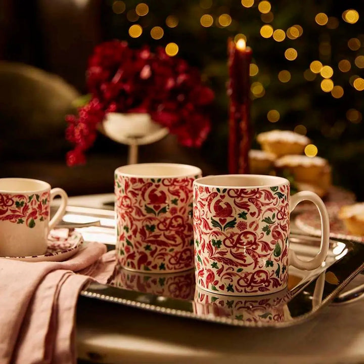 Christmas Tree Yuletide Set of 2 Mugs