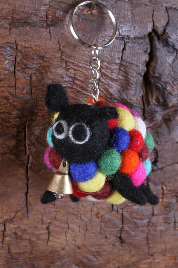Ziggy Felt Sheep Keyring