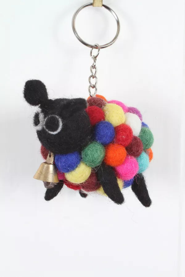 Ziggy Felt Sheep Keyring