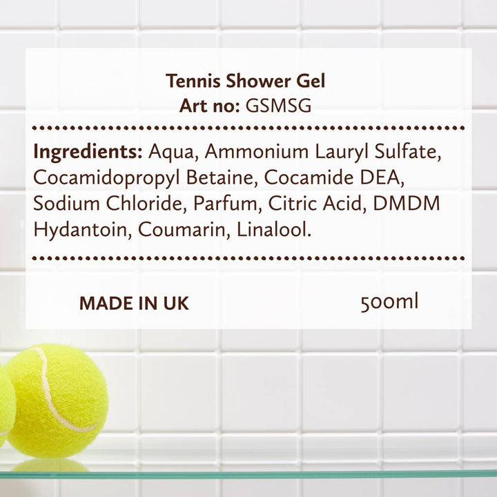 'Game, Set, & Match' Tennis Shower Gel 500ml