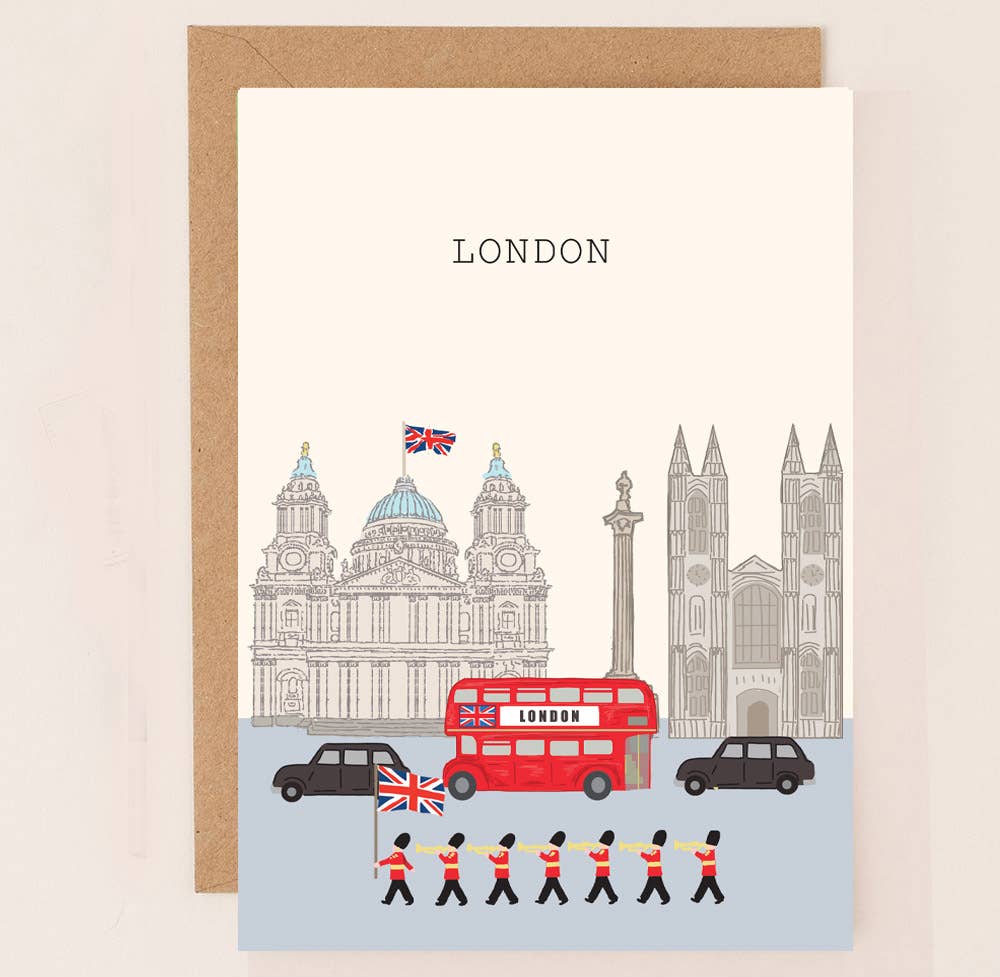 London featuring St Paul's Cathedral Greetings Card