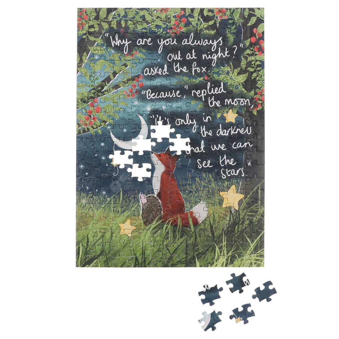 Fox Under The Moon Love 200 Piece Double Sided Jigsaw Puzzles