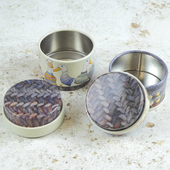 Dapper Ducks Set of 3 Mini Stacker Tins