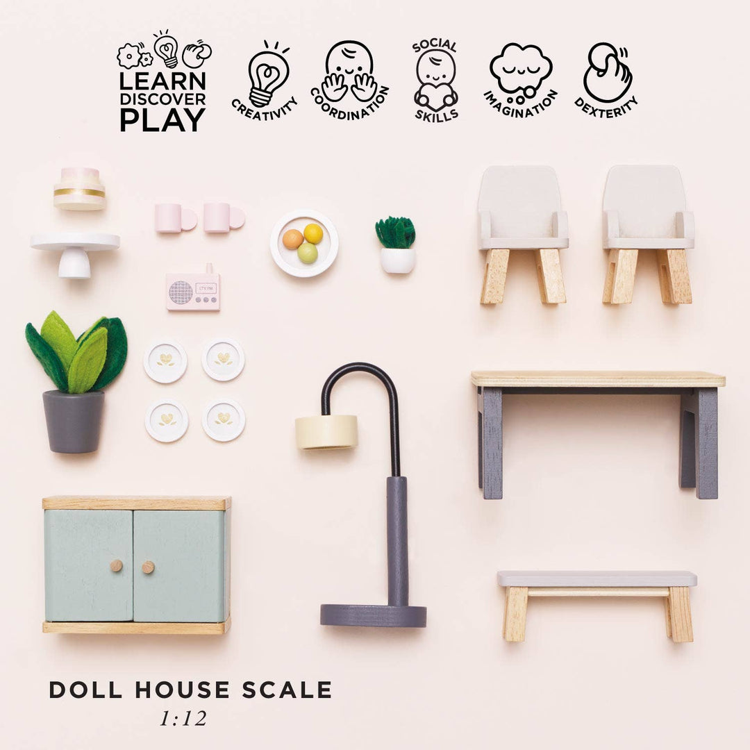 Wooden Dolls House Dining Room