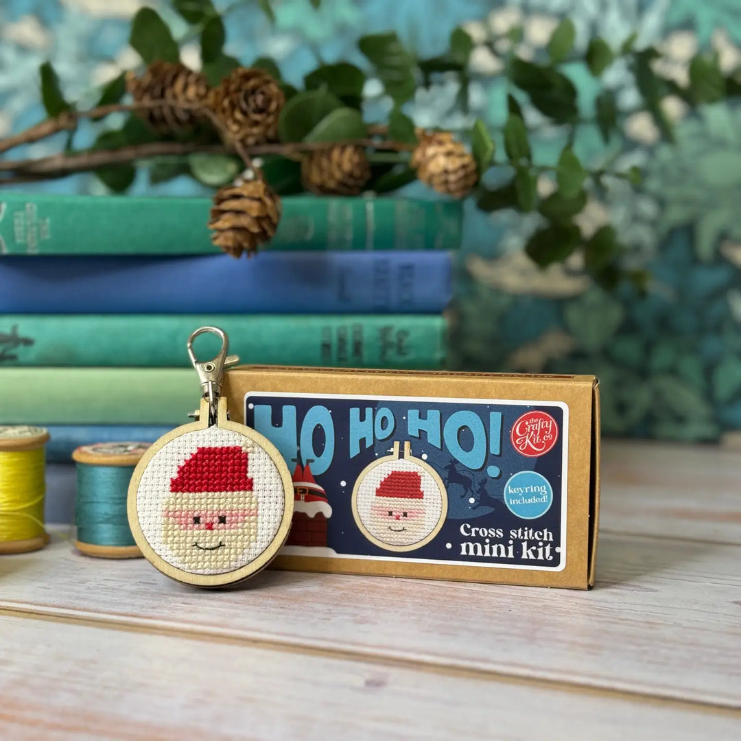 'Ho Ho Ho Santa' Mini Matchbox Cross Stitch Kit