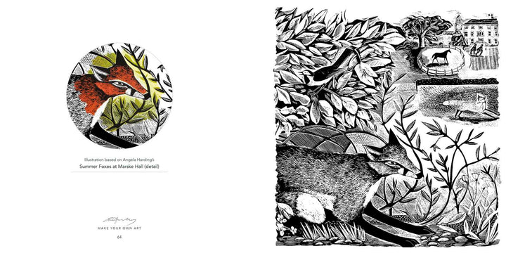 Wildlife Compact Coloring Book by Angela Harding