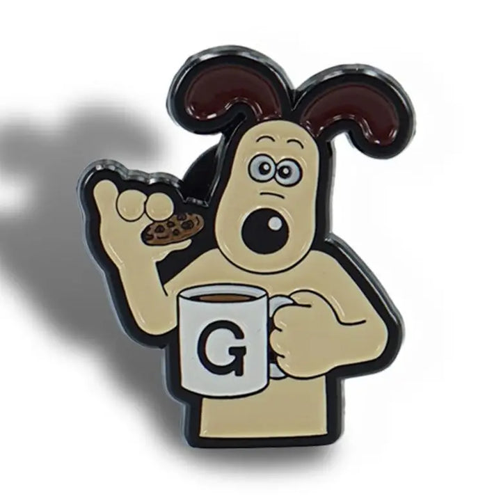 Gromit Metal Pin Badge (Die-Cut)
