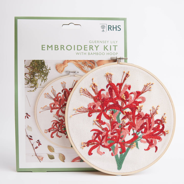Royal Horticultural Society Guernsey Lily Embroidery Kit