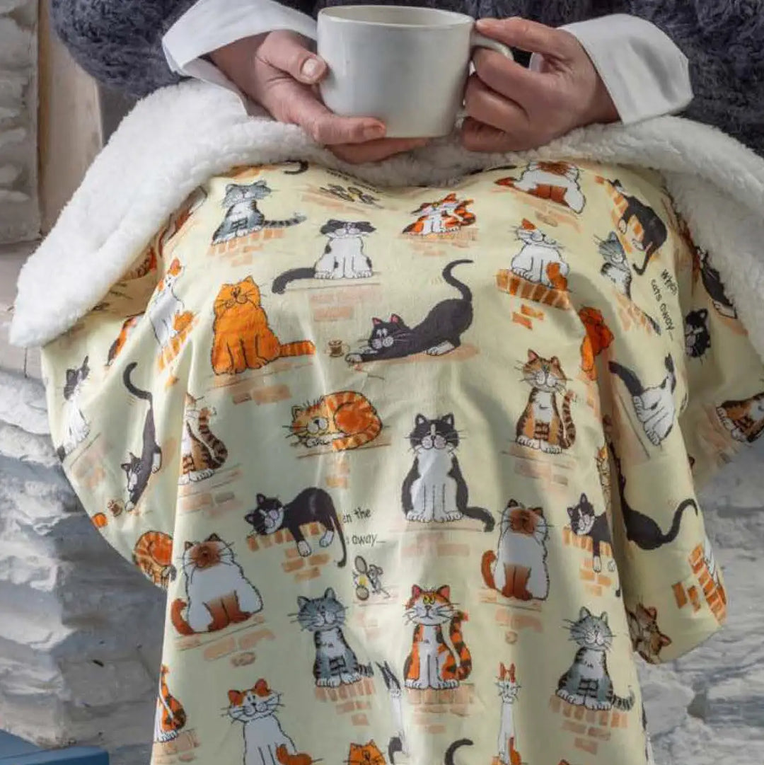 'When The Cat's Away' Lap Blanket