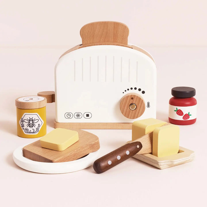 Wooden Toaster Set