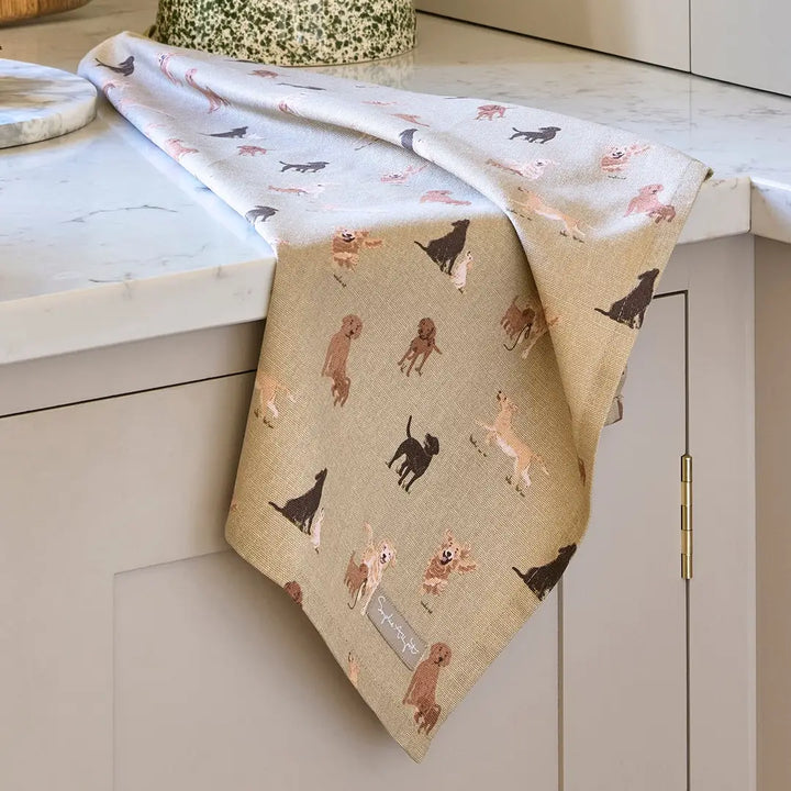 Labradors & Retrievers Tea Towel
