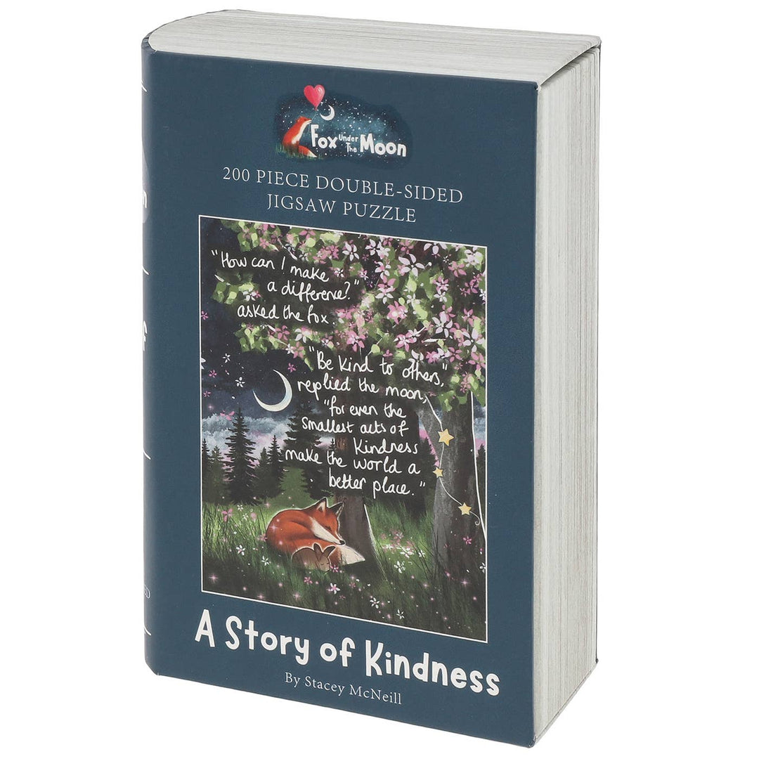 Fox Under The Moon Kindness 200 Piece Double Sided Jigsaw Puzzle