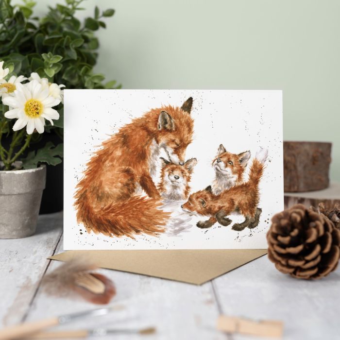 'The Bedtime Kiss' Blank Greetings Card