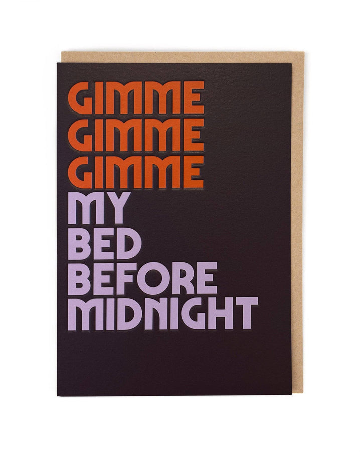 Gimme Gimme Gimme Card by Twisted Lyrics