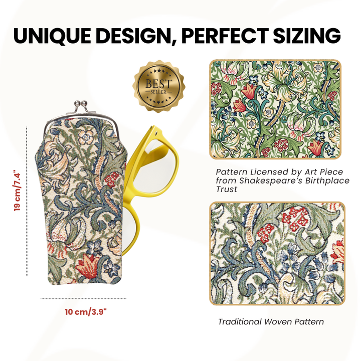 William Morris Golden Lily Glasses Pouch