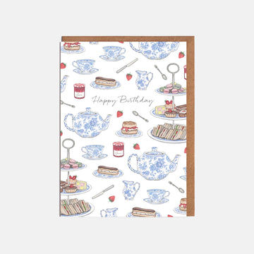 Afternoon Tea Birthday Card Image