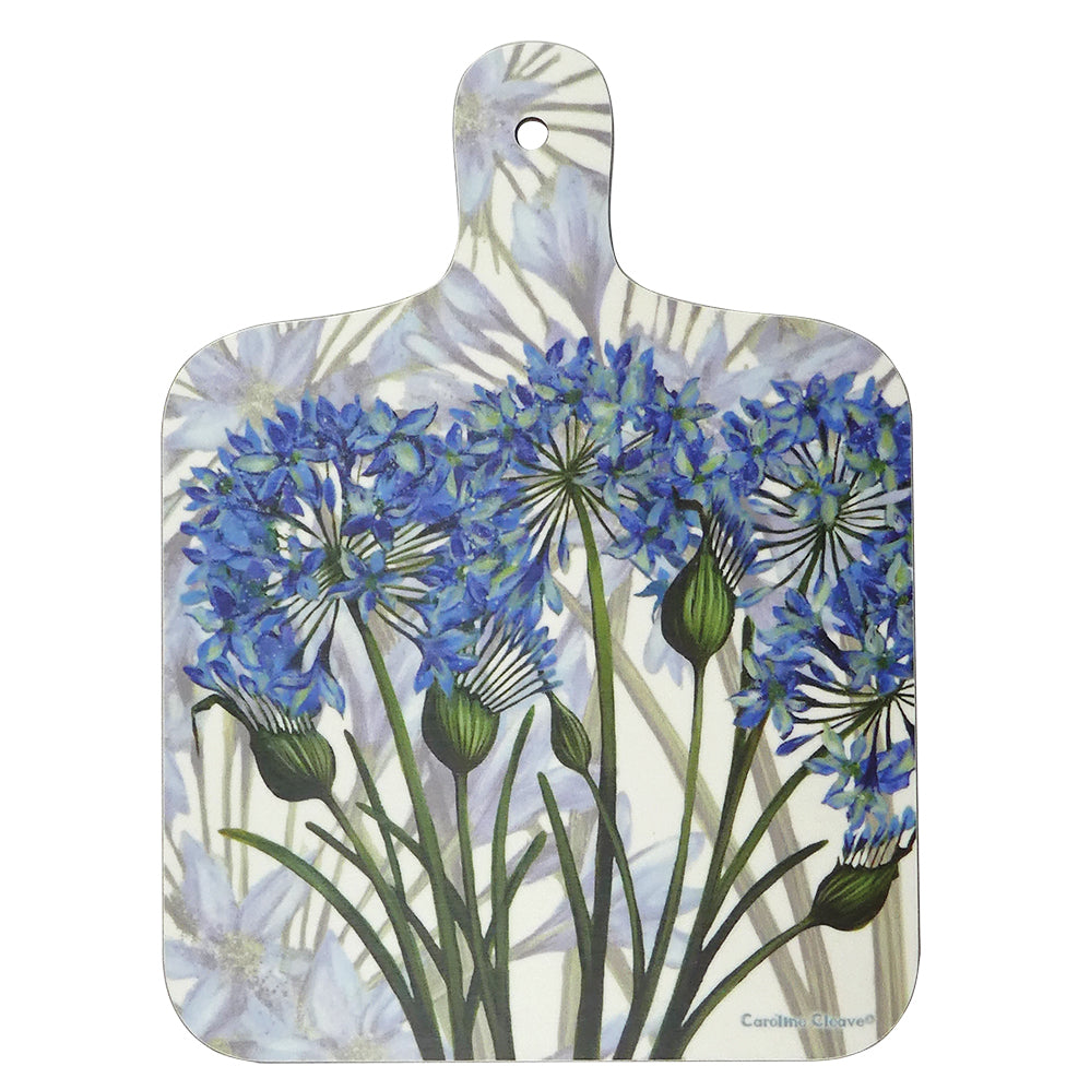 Caroline Cleave  Bright Agapanthus II Mini Chopping Board