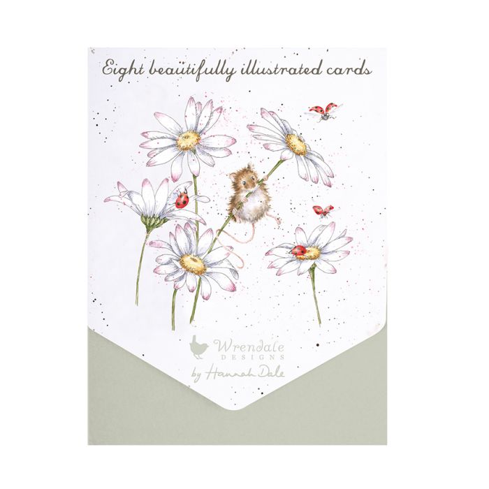 'Oops A Daisy' Mouse Notecard 8 Pack