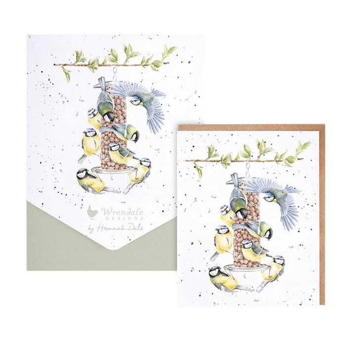 'Bon Appetit' Bluetit Notecard 8 Pack