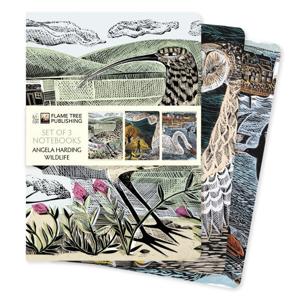 Wildilfe Set of Three 8" x 6" A5 Standard Notebooks by Angela Harding