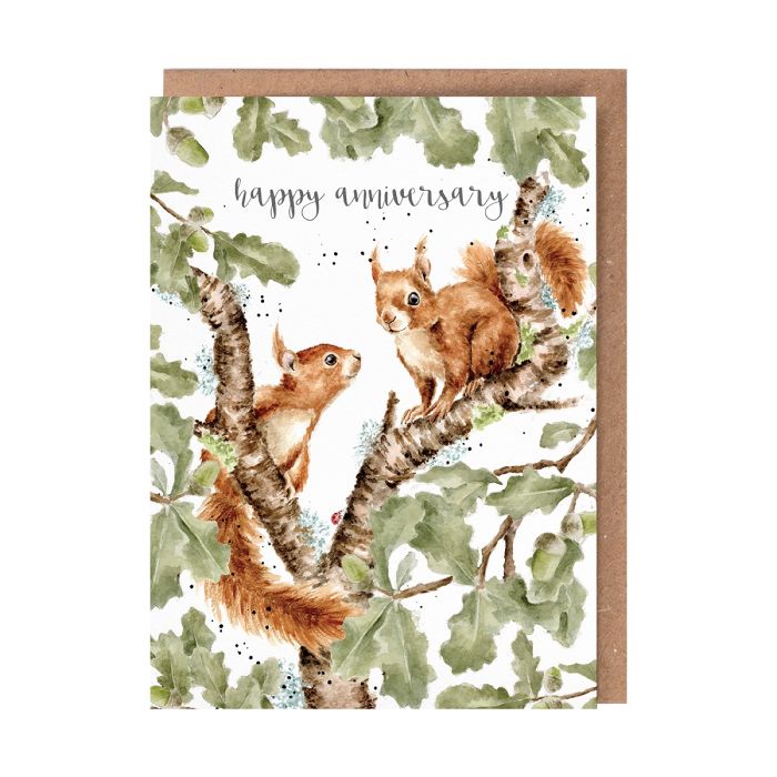'Another Year Squirreling Around' Anniversary Card