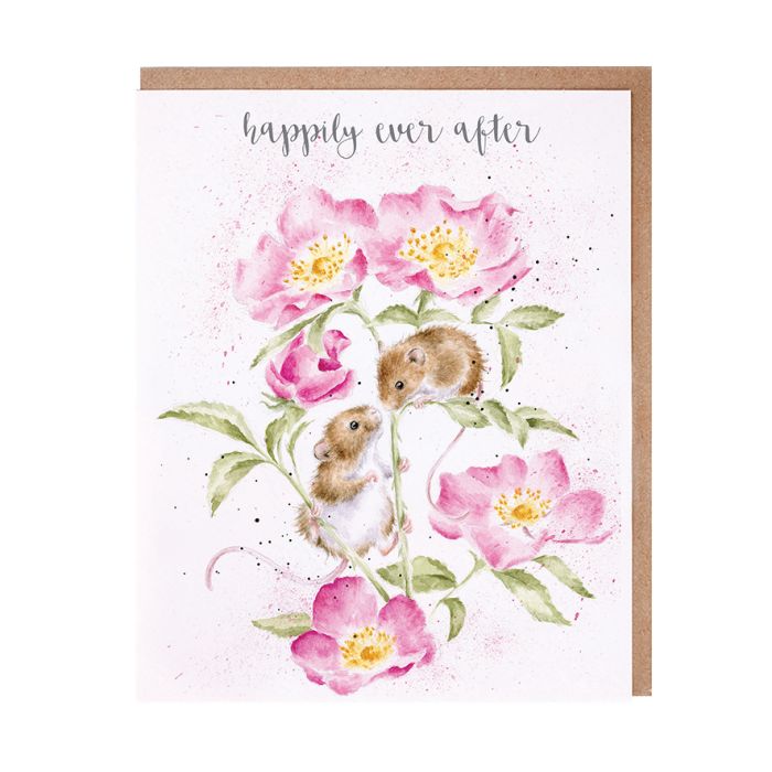 'Happily Ever After' Mouse Wedding Greetings Card