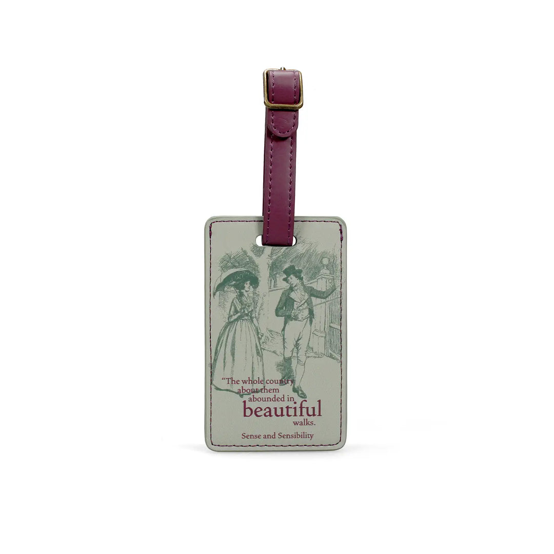 Jane Austen 'Sense and Sensibility' Luggage Tag