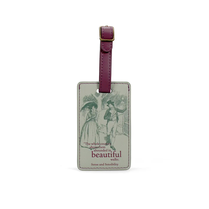 Jane Austen 'Sense and Sensibility' Luggage Tag
