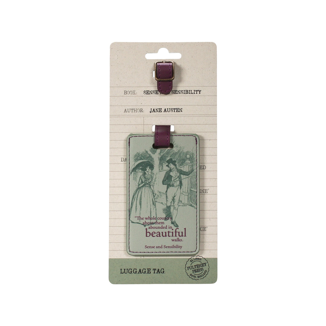 Jane Austen 'Sense and Sensibility' Luggage Tag