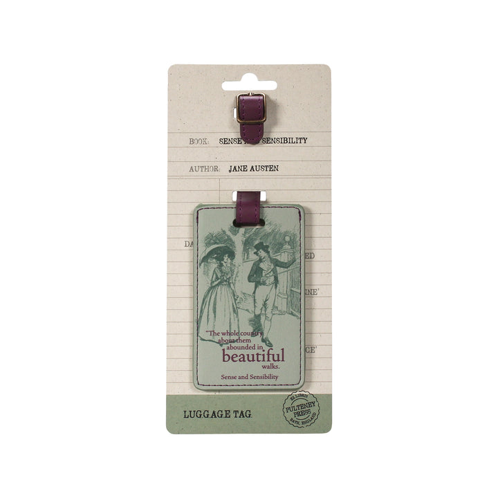Jane Austen 'Sense and Sensibility' Luggage Tag