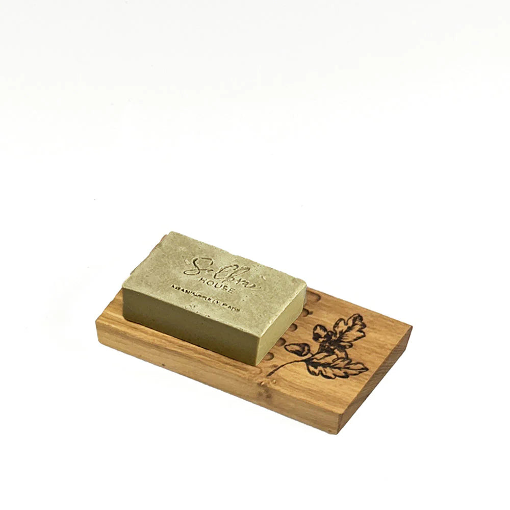 Autumn Acorns Oak Soap Dish and Soap Set