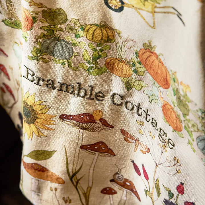 Autumn Forage Scene Tea Towel
