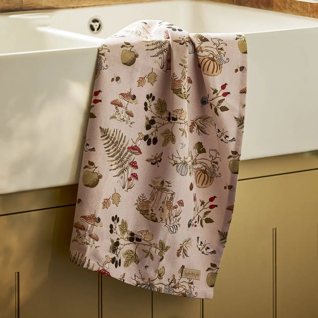 Autumn Forage Tea Towel