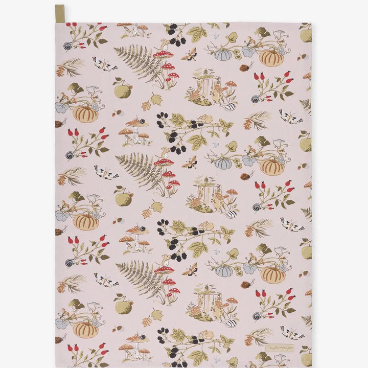 Autumn Forage Tea Towel