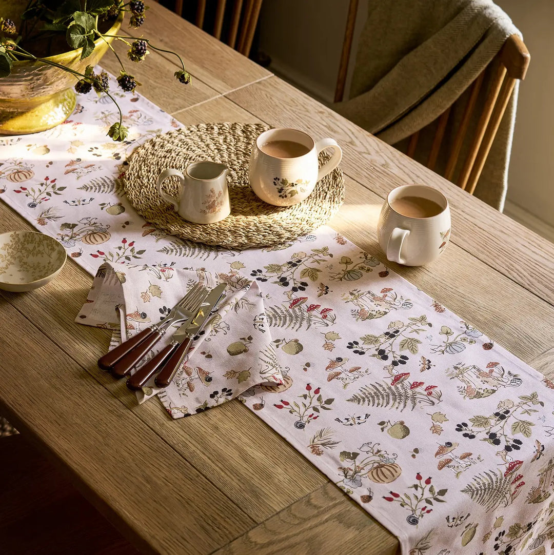 Autumn Forage Table Runner Short Length