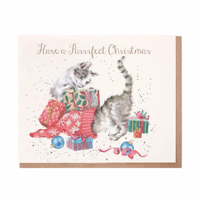 'Have A Purrrfect Christmas' Christmas Greeting Card