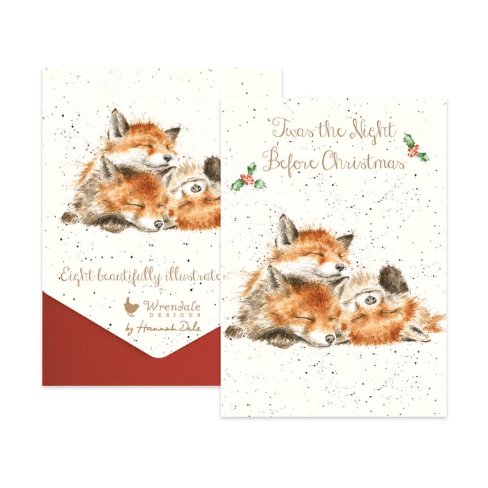 'The Night Before Christmas' Fox Christmas Card Pack