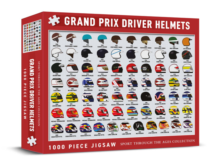 Grand Prix Driver Helmets 1000 Piece Jigsaw 