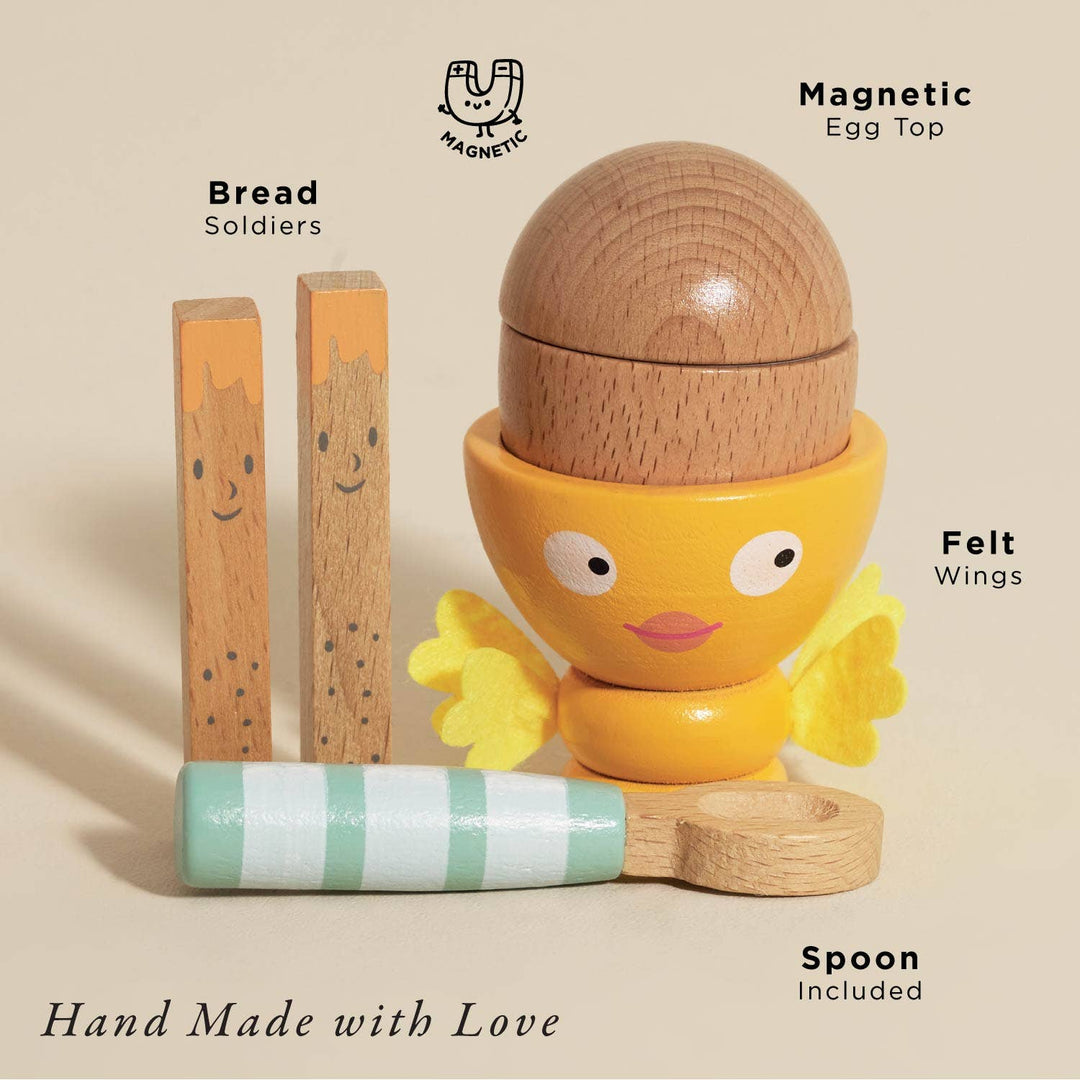 Wooden Egg Cup & Soldiers