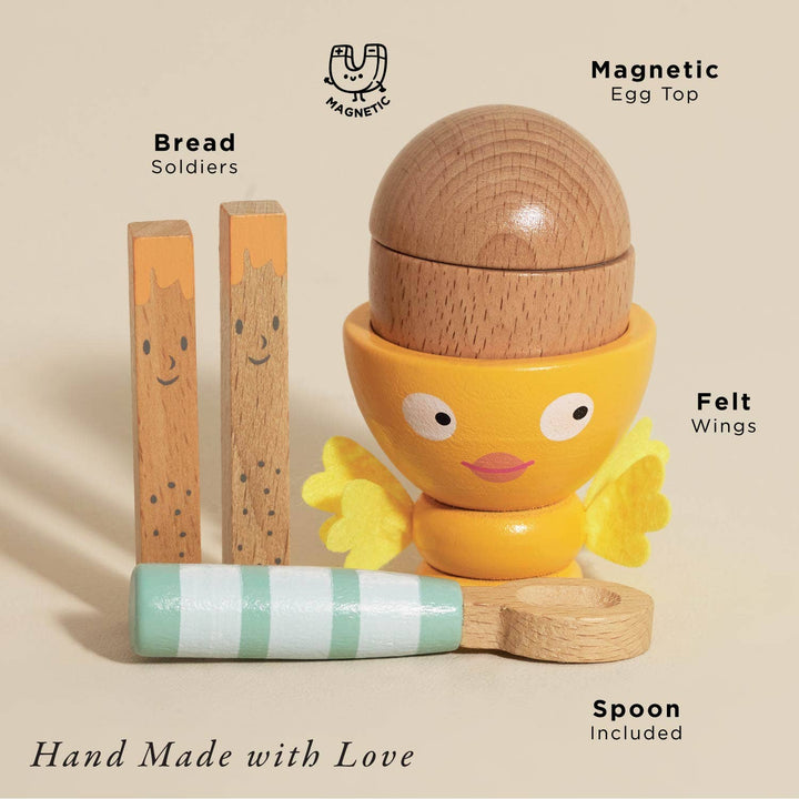 Wooden Egg Cup & Soldiers