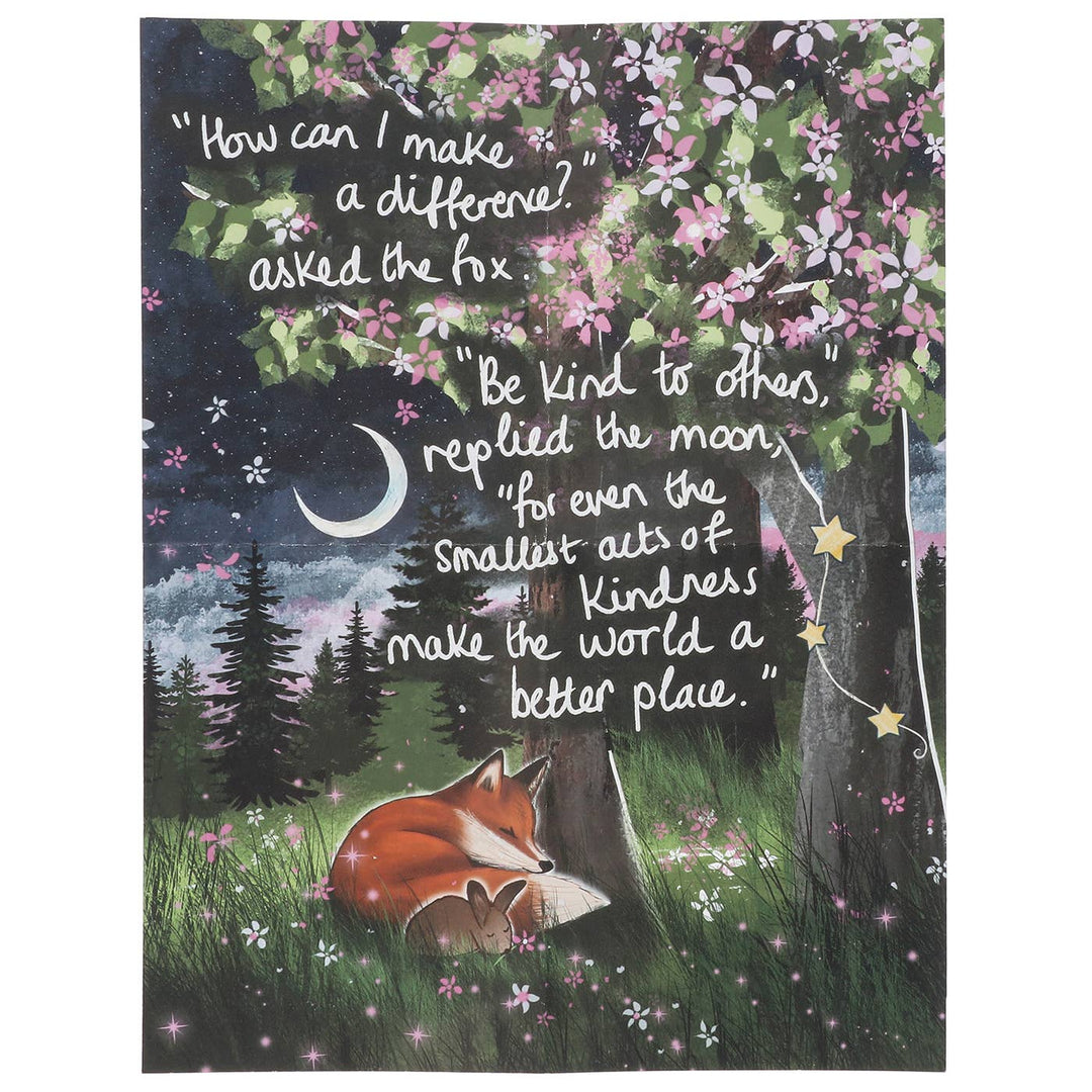 Fox Under The Moon Kindness 200 Piece Double Sided Jigsaw Puzzle