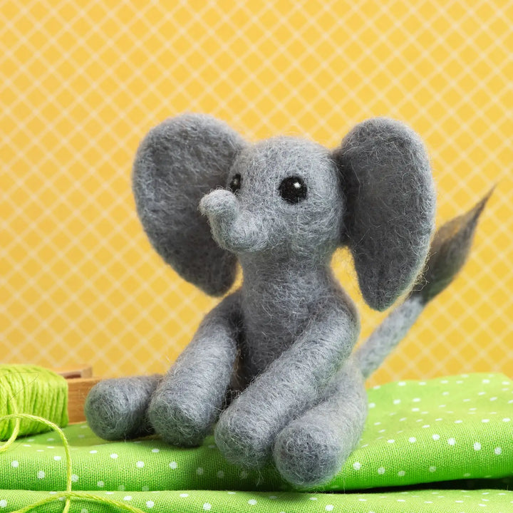 Baby Elephant Mini Felting Kit