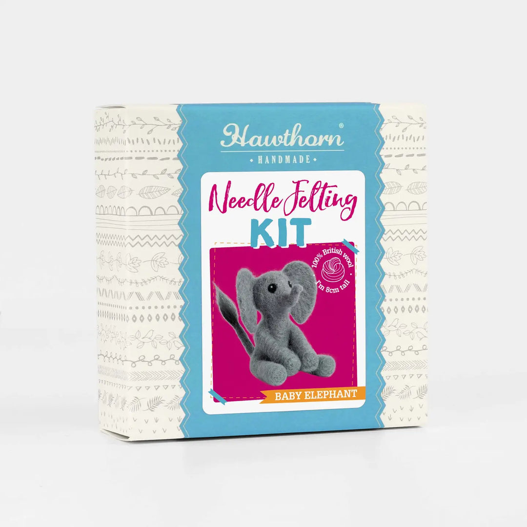 Baby Elephant Mini Felting Kit